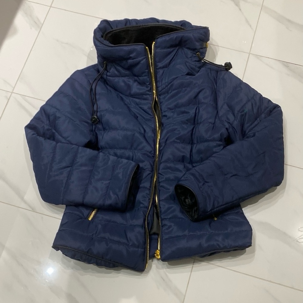 PrettyLittleThing Midnight Blue Plush Coat